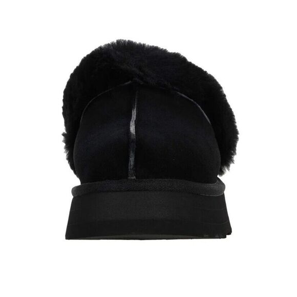 UGG Black Fuzzy Slippers - Picture 4 of 6